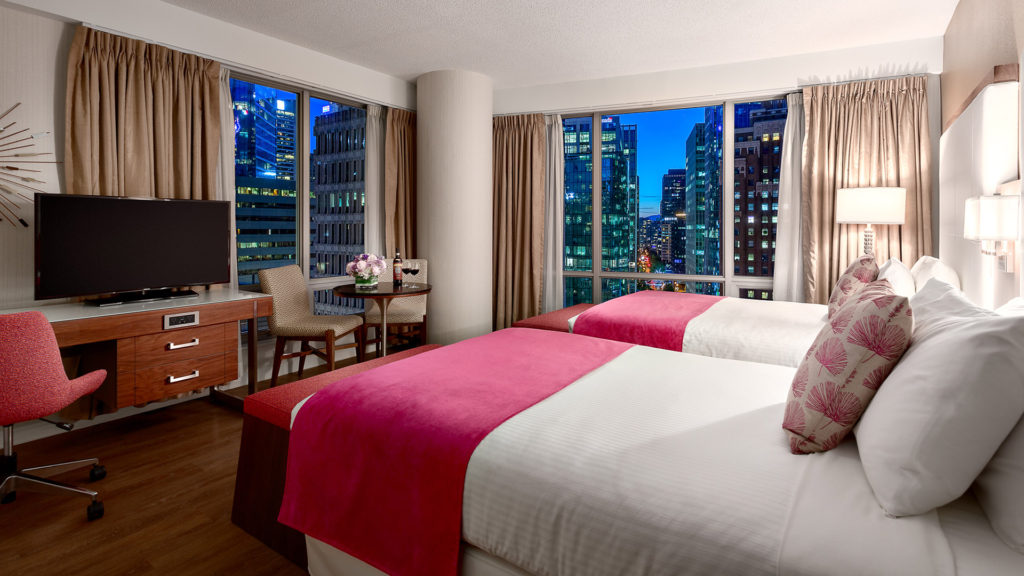 Deluxe City View 2 Doubles Room At Auberge Vancouver Hotel