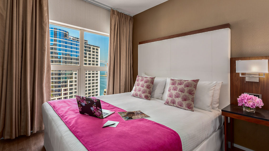 King Harbour View Suite Bedroom – Auberge Vancouver Hotel