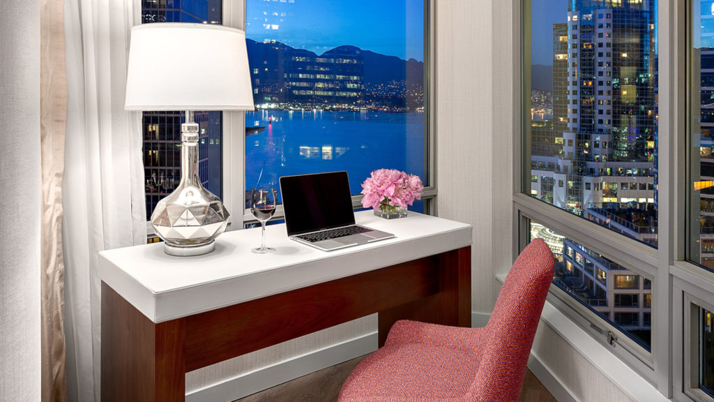 King Harbour View Suite Desk And Chair – Auberge Vancouver Hotel